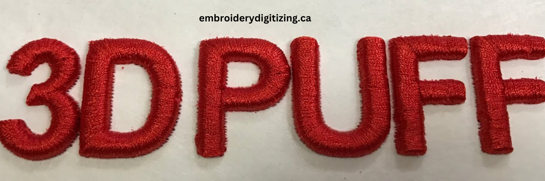 3D puff embroidery Canada